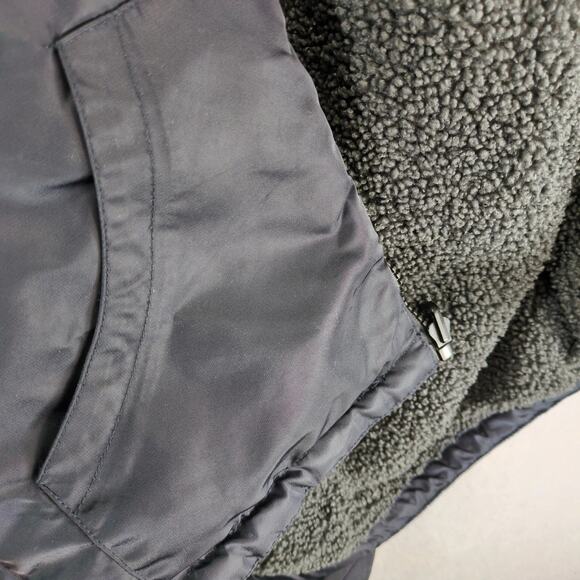 Fabletics Reversible Black Hoodie Jacket Women's S Polar Fleece Sherpa & Nylon - Picture 8 of 10